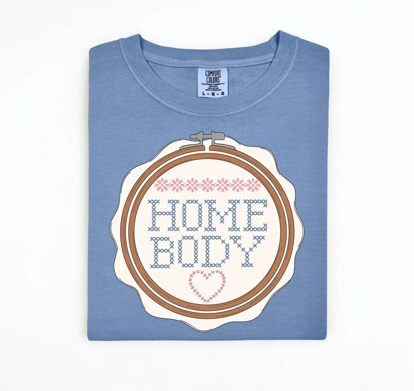Homebody Faux Cross Stitch - Short Sleeve