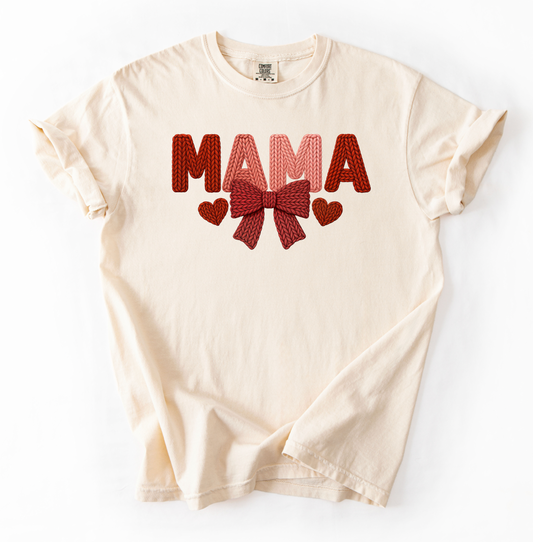 Faux Yarn Mama Valentine - Short Sleeve